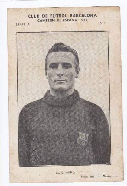 Luis Miro spielte von 1939 bis 1943 beim FC Barcelona